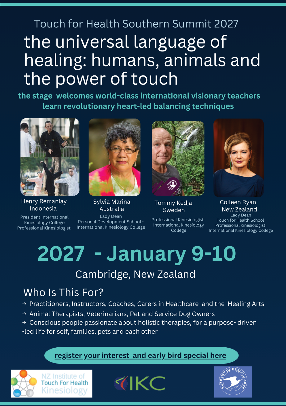 Touch for Health Southern Summit 2027